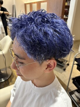 サラビューティーサイト 志免店(SARA Beauty Sight) 【Haru】ブリーチカラー/ネイビーブルー