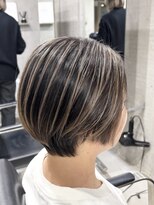 ラック(LUCK)&nbsp;バレイヤージュ/船橋/くすみベージュ/細めハイライト