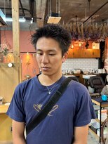 エディ(Edy)&nbsp;スパイキーボックスショートメンズ刈り上げ外国人風眉毛カット