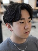 MEN’S HAIR/サーフカール/刈り上げセンターパート/千葉駅