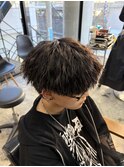 マッシュ×縦落ちツイスパ