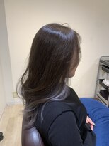 お～るうぇいず(always)&nbsp;イヤリングカラーシルバーアッシュケアブリーチ髪質改善レイヤー