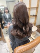 チェレ ブラン 堺東店(Chere brun) モカブラウン×ウェーブヘア×髪質改善カラー