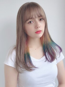 アマンドール(Aman D'or) 【AMAND'OR 石川】ミルクティーベージュ/レインボーカラー