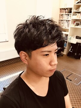 理容 うめむら ソフトツイストミックスパーマ