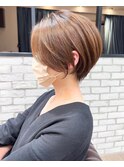 絶壁解消×くびれ×30代40代50代×前髪長め大人ショートボブ永