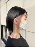 インナーカラー☆ホワイトピンクパール