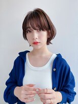 トルネード(TORNADO) 大人ショートボブ マッシュ 外ハネ 前髪あり 面長丸顔 K1001
