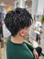 エイムヘアメイク 舟入店 マッシュ×パーマ