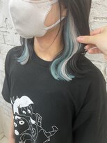 プライズ 池袋店(prize) ターコイズブルー×シルバーエクステ学割U24池袋インナー9103