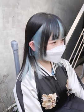 リル 溝の口(LiL) ミズイロカラー/溝の口/ケアブリーチ/学割U24/レイヤーカット