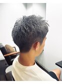 スパイキーショート　シルバーカラー
