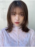 大人可愛い★外はねミディアムレイヤー