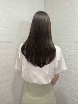 ヘアースペースブルーム プリュス 石橋店(HAIR SPACE BLOOM plus) 石橋阪大前/オリーブベージュ/レイヤーカット/酸熱/縮毛矯正