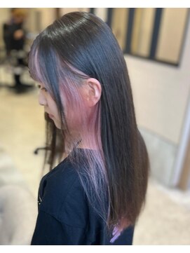 シエル 天神店(CIEL) 【インナーカラー】コーラルピンク