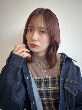 ヘアーデザインプレクト(Hair Design PRECT) チェリーピンク×韓国ヘア
