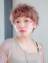 シオン(shion)&nbsp;ピンクヘアーピンクグレープフルーツ秋色小顔透明感カラー_F0237