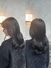 【さら艶髪】カット+カラー+グローバルミルボントリートメント￥18000→￥12500