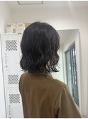 ボブくるくるパーマ