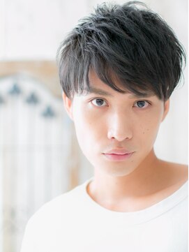 モッズヘア メン 南越谷南口店(mod's hair men) 斜めバング決まるダークアッシュメンズカットY南越谷