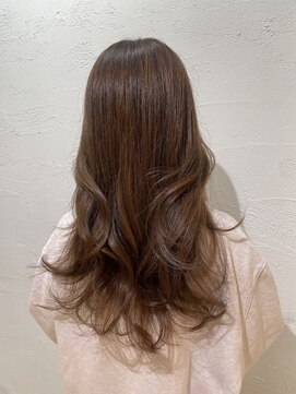 アジールヘア 池袋東口店(agir hair) 赤みなしブラウン/ブリーチなしダブルカラー/池袋東口