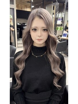 ラピス 大阪心斎橋店(Lapis) 透明感たっぷりグレージュ／エクステ60本