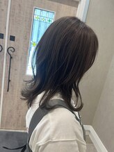 《*透明感ツヤカラー*》赤みOFFで肌映え◎大人のアッシュ、オリーブカラー＊[岩手]byりさ