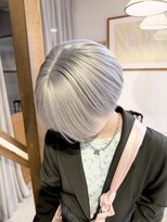 グロウ 渋谷西口(grow) ペールブルーシルバーアイスブルーハンサムショートハイトーン