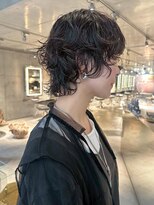 スクリーンギンザメゾン 銀座(SCREEN GINZA MAISON.) ミルクティーブロンド/ダークブルー/デジタルパーマ/銀座