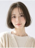 大人上品なワンカールボブ/パーマ/ボブ/ショート/30代40代50代