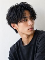 アルテ ヘア(Arte hair)&nbsp;メンズセンターパート×毛流れニュアンスパーマ