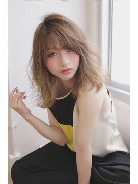アグ ヘアー マロン梅田3号店(Agu hair marron) セミロングミックスウェーブ