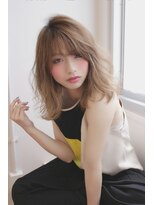 アグ ヘアー マロン梅田3号店(Agu hair marron) セミロングミックスウェーブ