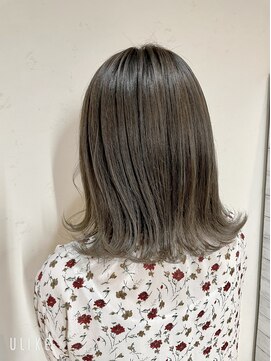 カプア 仙台駅前店(Kapua) グレージュカラー/外ハネボブ/ハイトーン/髪質改善