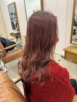 アジールヘア 北千住駅西口店(agir hair) ピンクベージュピンクブラウンピンクカラーピンクヘアブリーチ