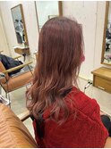 ピンクベージュピンクブラウンピンクカラーピンクヘアブリーチ