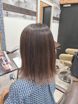 ディッシュ 五反田(dish) 五反田美容室★白髪ぼかしナチュラルハイライト、明るめベージュ