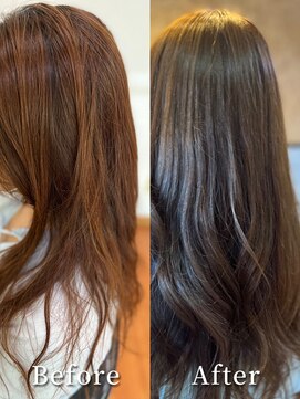 アークスヘアー アッシュべージュイルミナカラー透明感ナチュラル