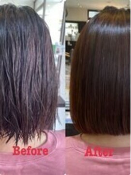 ビープライズ(Be PRIZE) 【髪質改善】ストレートヘアーアッシュブラウン