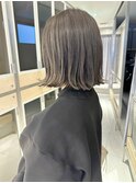 【坂本拓麻】艶感グレージュ/切りっぱなしボブ/フェミニンボブ