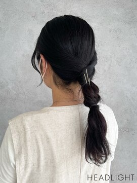 フローレス バイ ヘッドライト 川崎店(hair flores by HEADLIGHT) 大人ローポニーアレンジ_807L1518_2