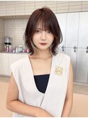 垢抜けイヤリングカラー×ボブ