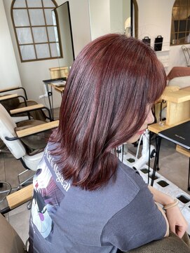 アリスバイブランニューリブ 難波店(ALICE by Brandnew×LIV) 難波美容室　ブリーチなしダブルカラー/ピンクブラウンカラー