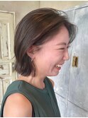 ブルーブラックブリーチグレージュ髪質改善トリートメント30代