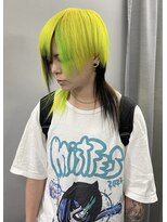 ジオラマ(DIORAMA)&nbsp;イエロー、グリーン、ブラックデザイン/ウルフ