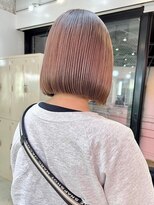 テーマ 下北沢(Thema) ボブ白髪染め白髪ぼかしブリーチなしダブルカラー下北沢