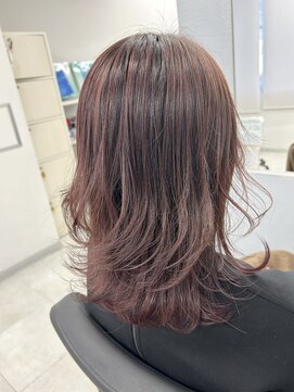 アオアクア バイ グルグル 小岩店(ao akua by GULGUL) 小岩/レイヤーカット/ダブルカラー/ブリーチなしカラー/顔周り