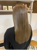 髪質改善カラー×ハイトーングレージュ