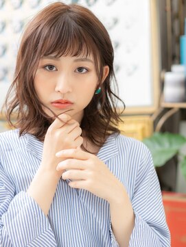 カバーヘア ブリス 川口(COVER HAIR bliss) ★グレージュ小顔オン眉くびれヘア外ハネ抜け感ボブ20代30代★1