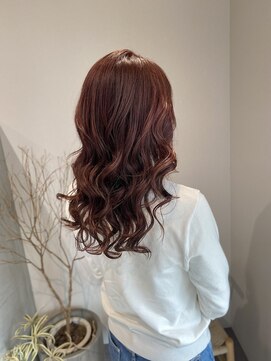 シスイ(sisui) お顔まわりレイヤーロング/ツヤピンクカラー